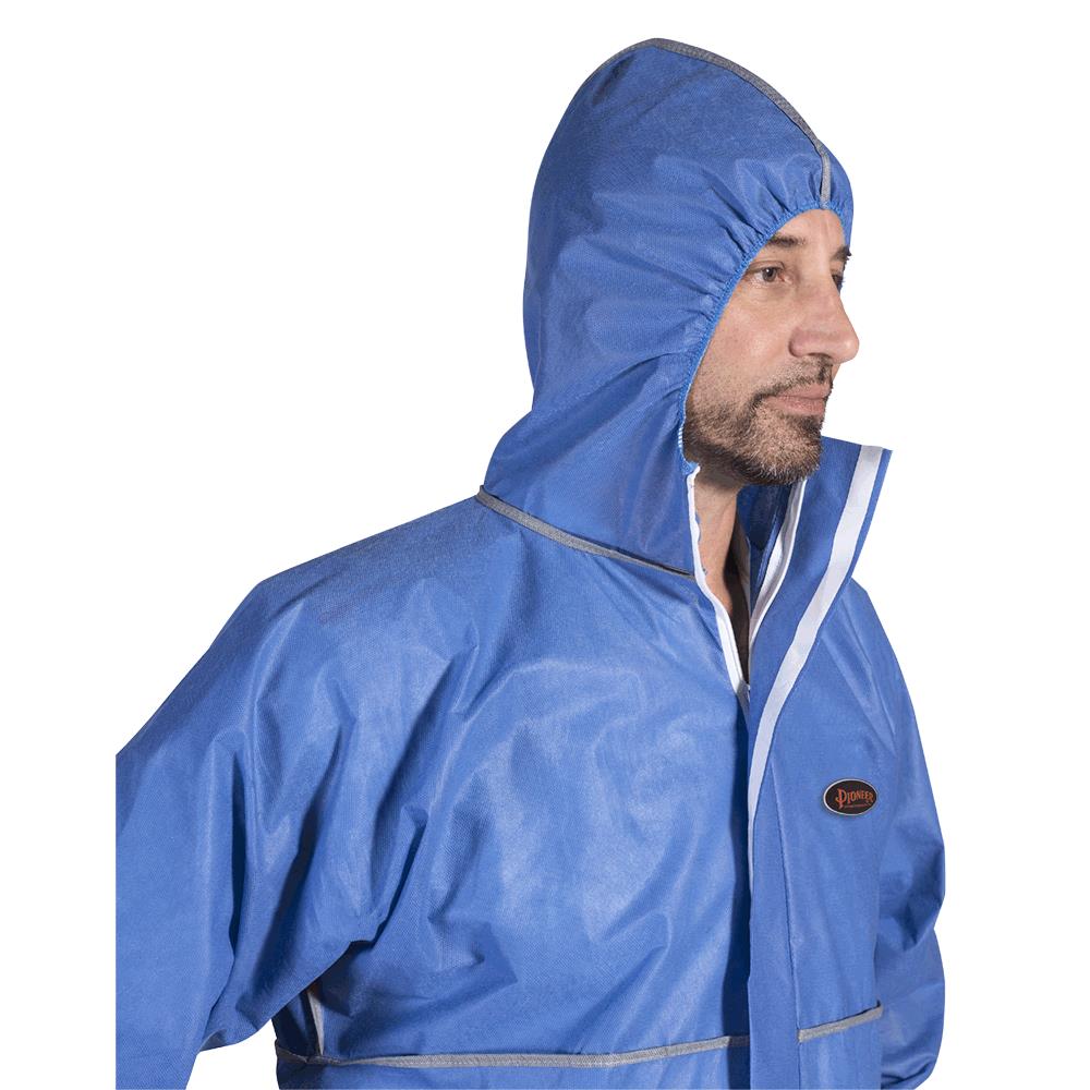 FSR SMS Disposable Coveralls – Zipper Closure – 50/CS –Blue – XL