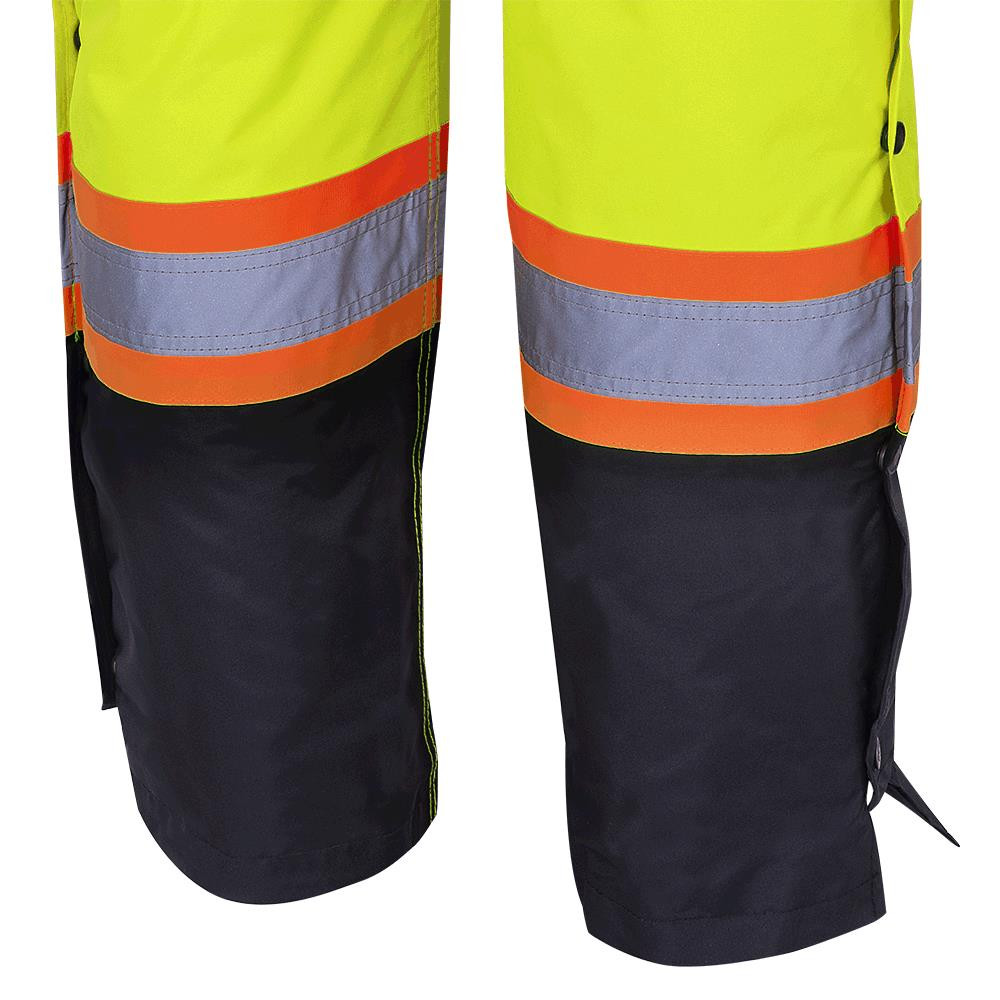 Hi-Vis Quilted Safety Overalls – 100% Waterproof – Hi-Vis Yellow/Green – 3XL