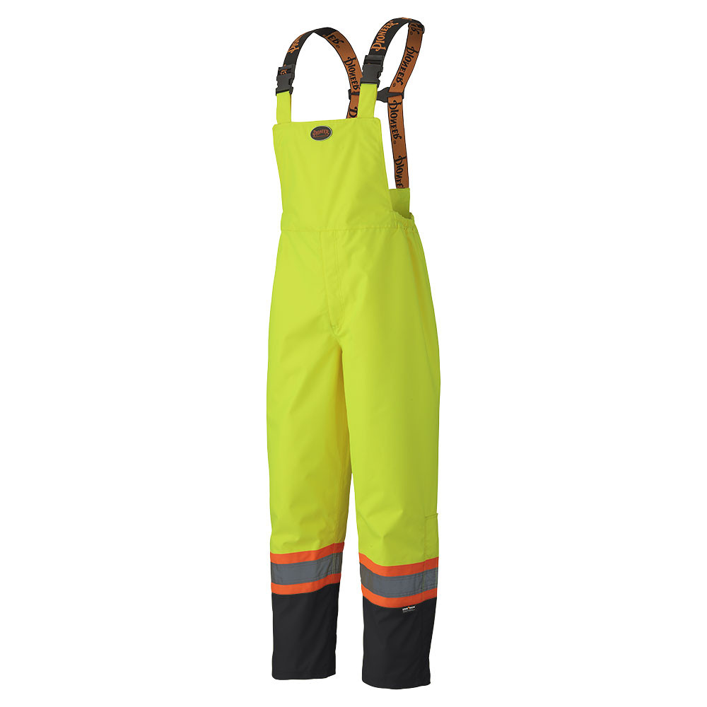 Hi-Vis 150D Lightweight Waterproof Safety Bib Pants – Hi-Vis Yellow/Green – 3XL