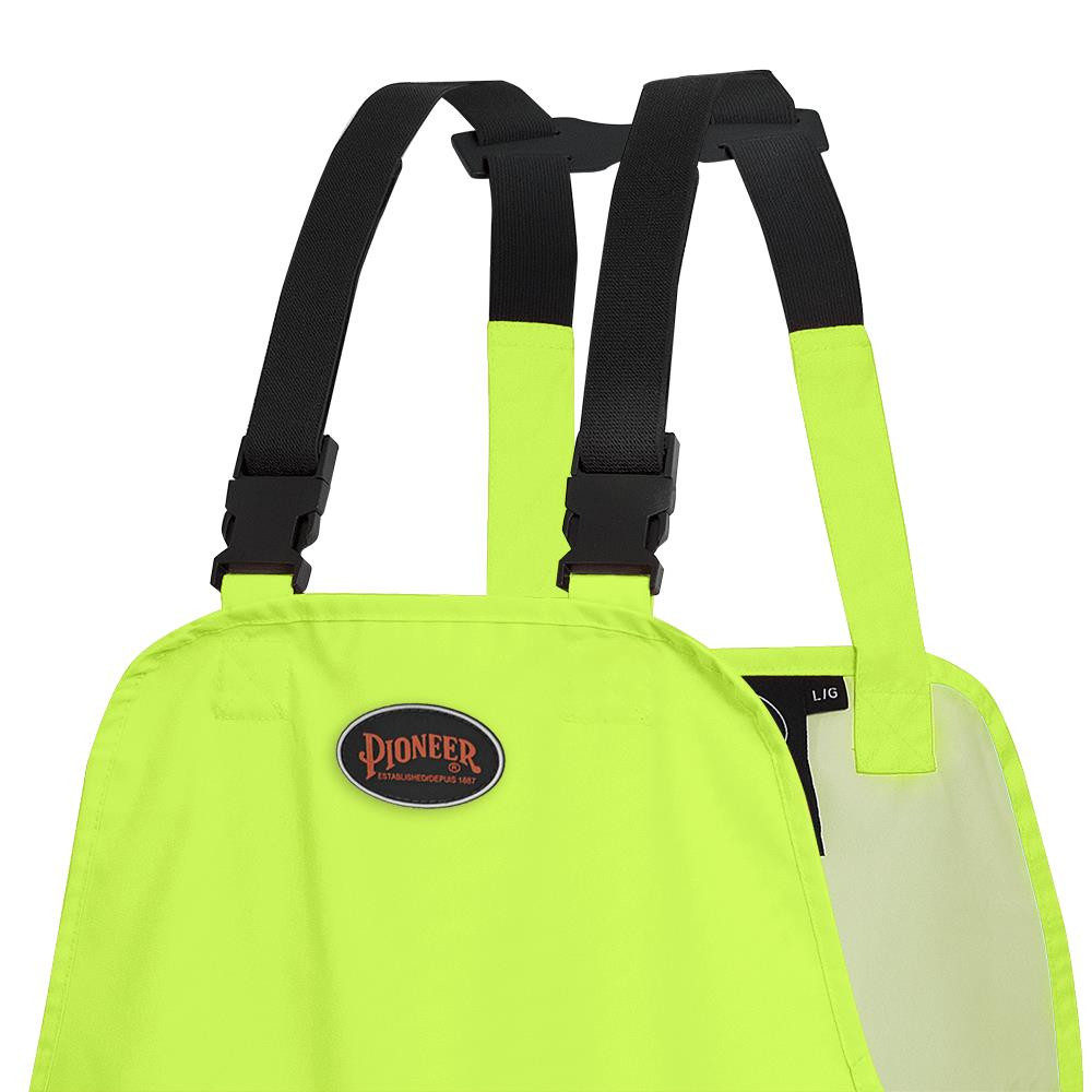 Hi-Vis 150D Lightweight Waterproof Safety Bib Pants – Hi-Vis Yellow/Green – XL