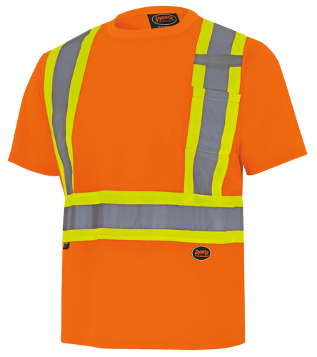 Hi-Vis Bird's-Eye Safety T-Shirt – Hi-Vis Orange – L