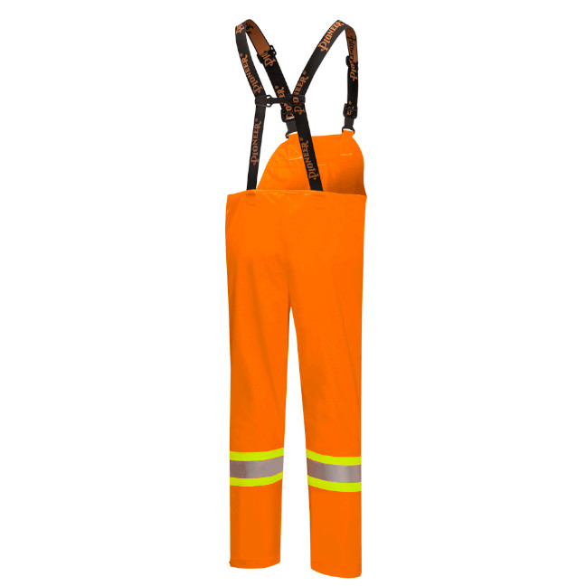 Hi-Vis FR/ARC-Rated Poly/Cotton Bib Pants – Waterproof – Hi-Vis Orange – L
