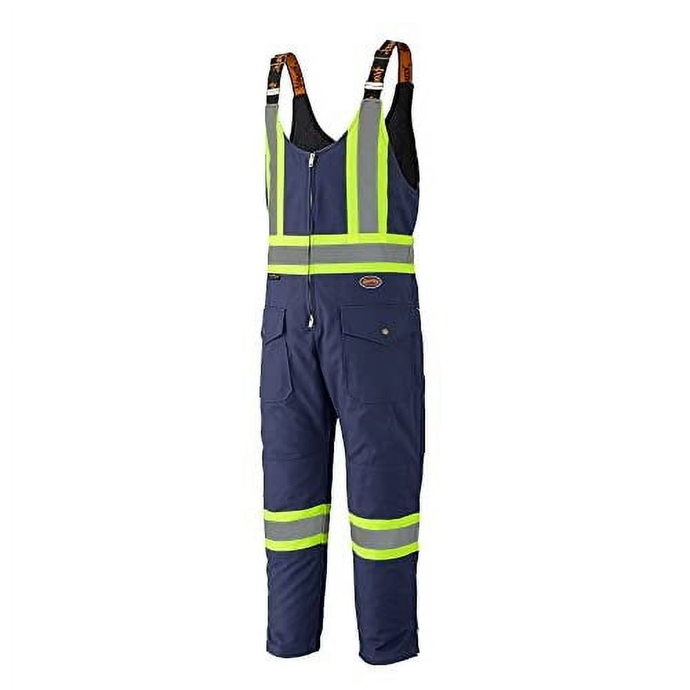 Hi-Vis Poly/Cotton Safety Overalls – Navy – 38