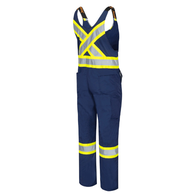 Hi-Vis Poly/Cotton Safety Overalls – Navy – 56