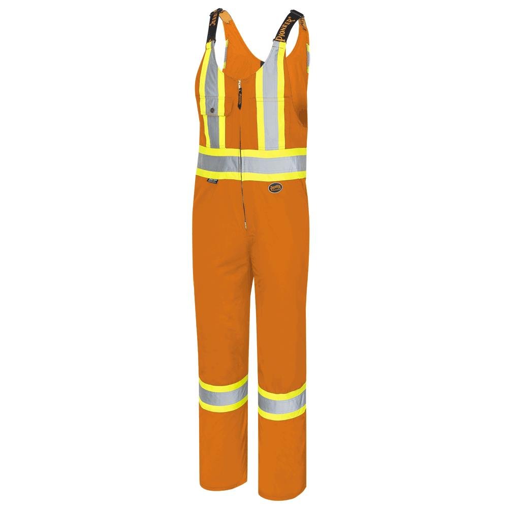 Hi-Vis Poly/Cotton Safety Coveralls – Zipper Closure – Orange – 64 – Tall