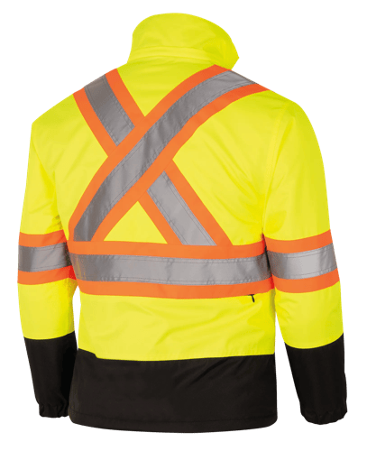 Hi-Vis Reversible Safety Jacket – Waterpoof/Breathable – Hi-Vis Yellow – 2XL