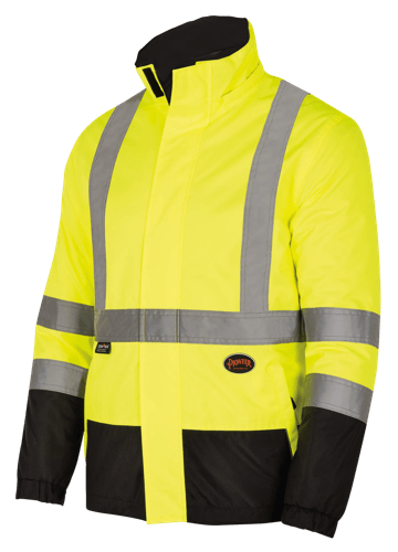 Hi-Vis Reversible Safety Jacket – Waterpoof/Breathable – Hi-Vis Yellow – 3XL