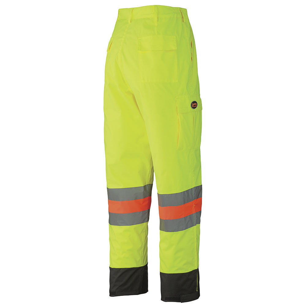 Hi-Vis Traffic Control Safety Pants – 100% Waterproof – Hi-Vis Yellow/Green – L