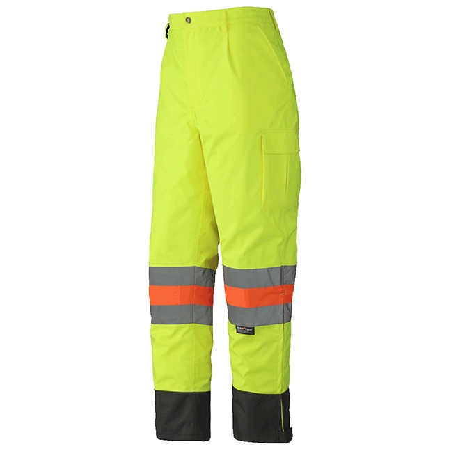 Hi-Vis Traffic Control Safety Pants – 100% Waterproof – Hi-Vis Yellow/Green – S