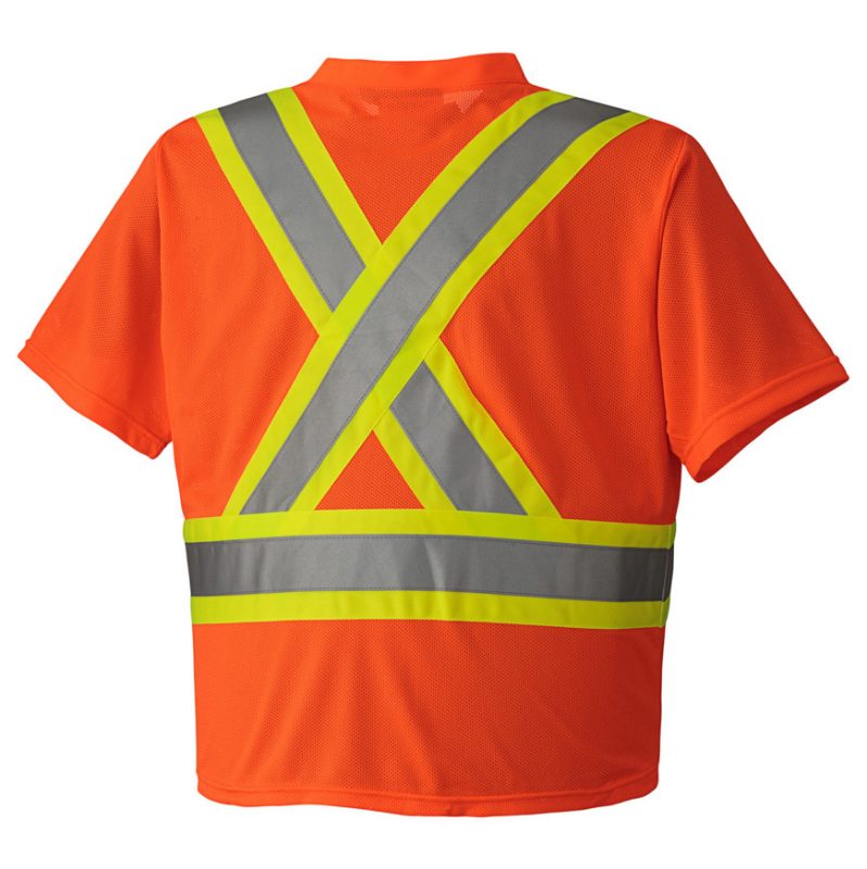 Hi-Vis Micro Mesh Traffic T-Shirt – Hi-Vis Orange – 2XL
