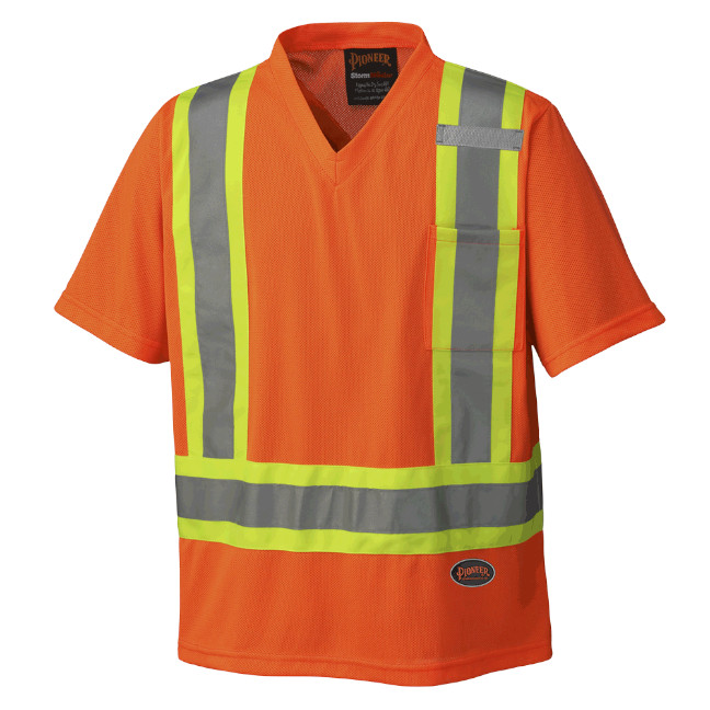 Hi-Vis Micro Mesh Traffic T-Shirt – Hi-Vis Orange – XL