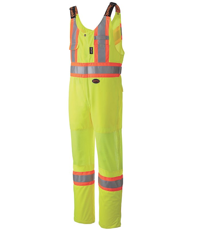 Hi-Vis Traffic Safety Overalls – Hi-Vis Yellow/Green – 2XL