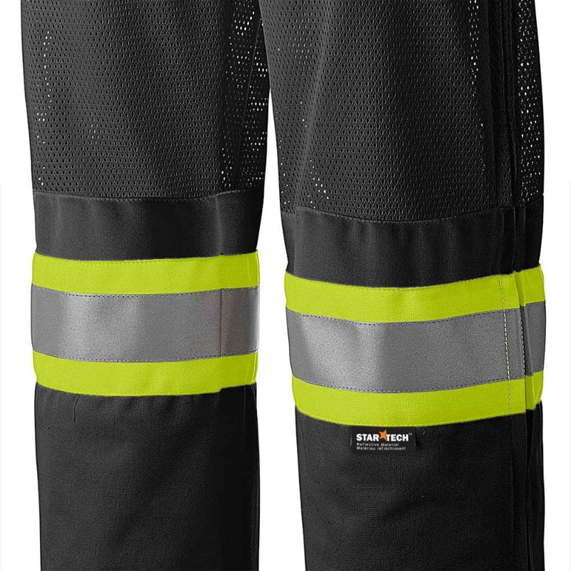 Hi-Vis Traffic Safety Pants – Black – 3XL