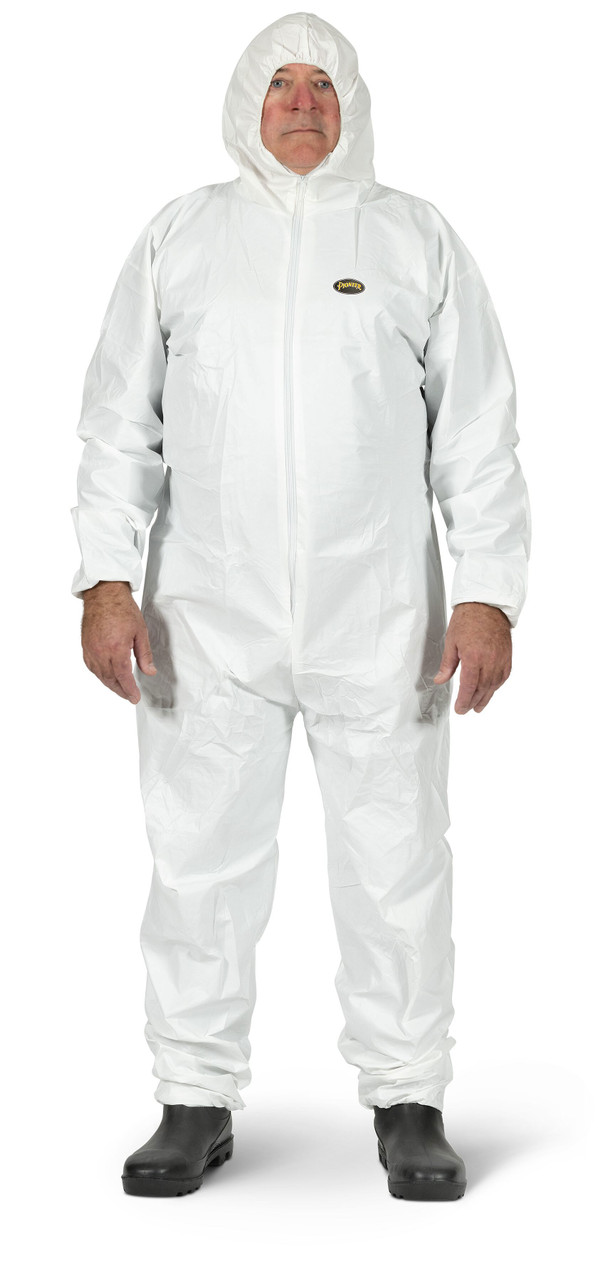 Microporous Disposable Coveralls – Zipper Closure – 50/CS – White – 2XL