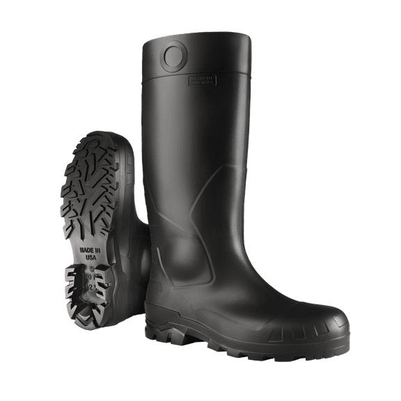 Plain Toe PVC Boot – Black – 9