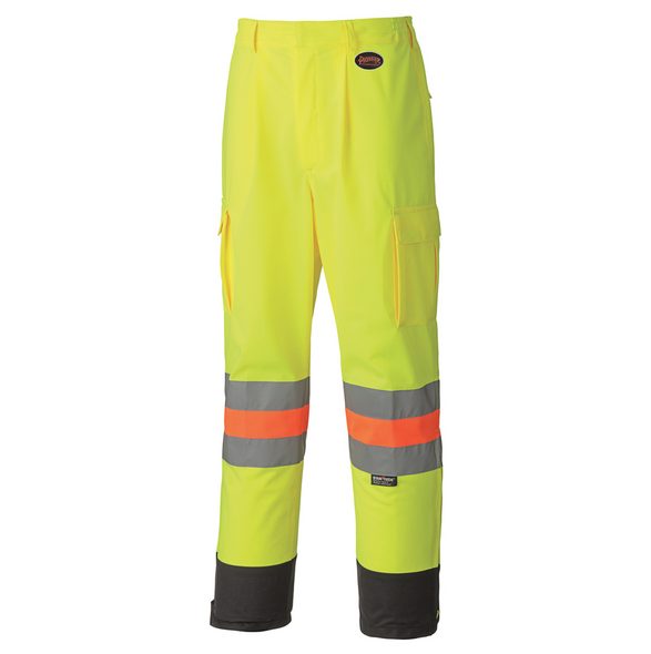 Hi-Vis Breathable Traffic Safety Pants – Tricot Polyester – Hi-Vis Yellow – XL