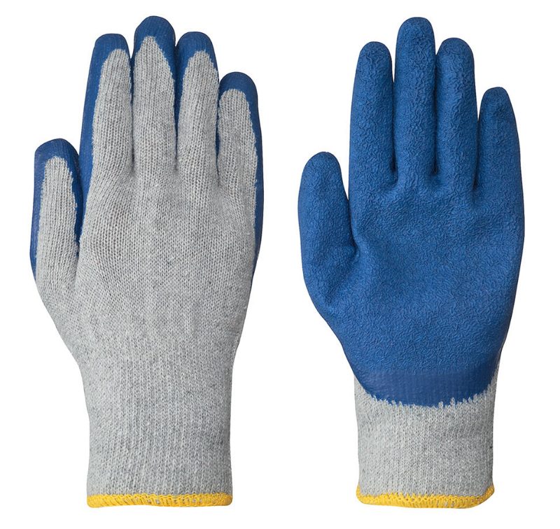 Seamless Knit Poly/Latex Glove – Grey – XL