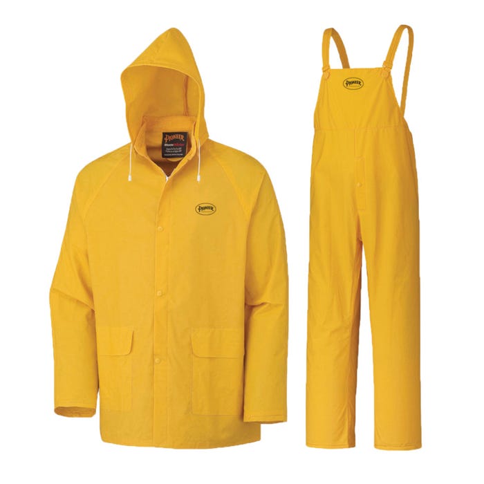 Storm Master® 3-Piece PVC Rain Suit – 100% Waterproof – Yellow – 3XL