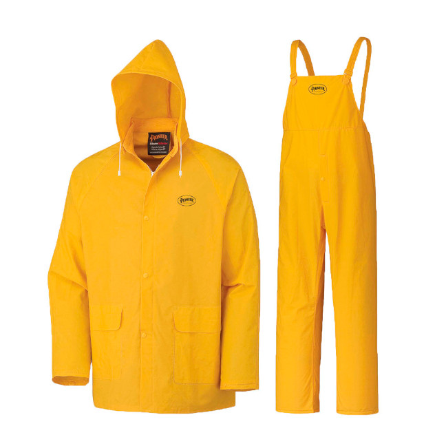 Storm Master® 3-Piece PVC Rain Suit – 100% Waterproof – Yellow – S