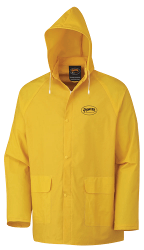 Storm Master® PVC Jacket – 100% Waterproof – Detachable Hood – Yellow – M