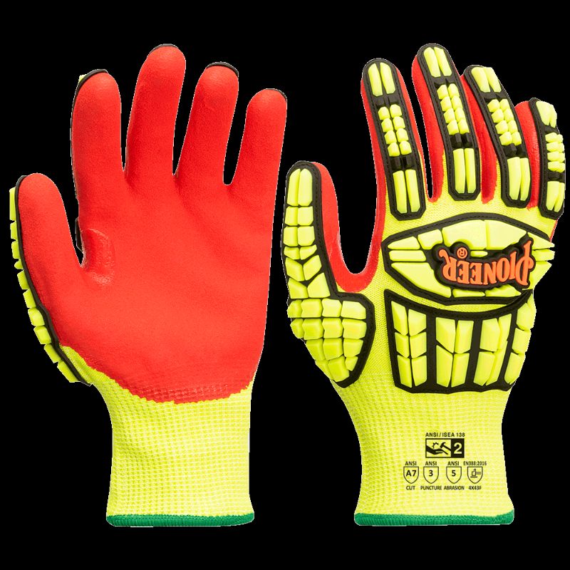 Cut and Impact-Resistant Gloves (Pair) with TPR – Level A7 – 2XL