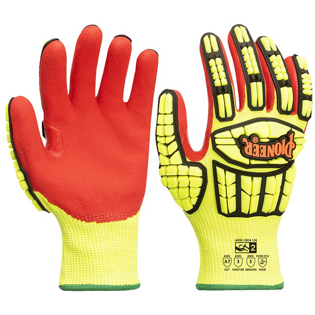 Cut and Impact-Resistant Gloves (Pair) with TPR – Level A7 – S