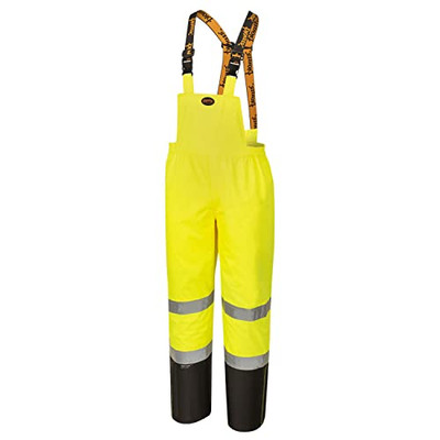 Nailhead Ripstop Tree Planter Bib Pants – 100% Waterproof – Yellow – S