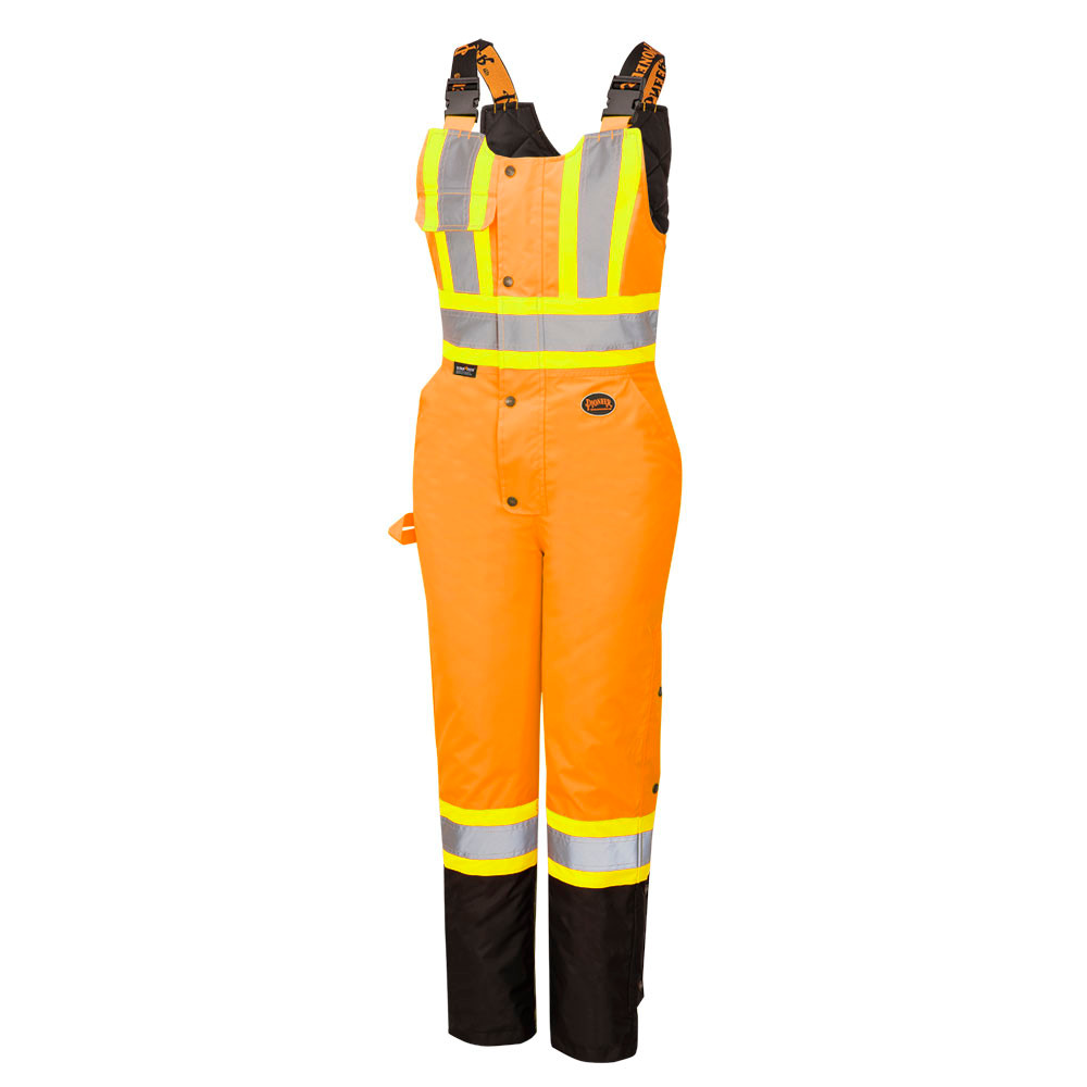 Women’s Waterproof Overalls – Elastic Waist – Hi-Vis Orange – 4XL