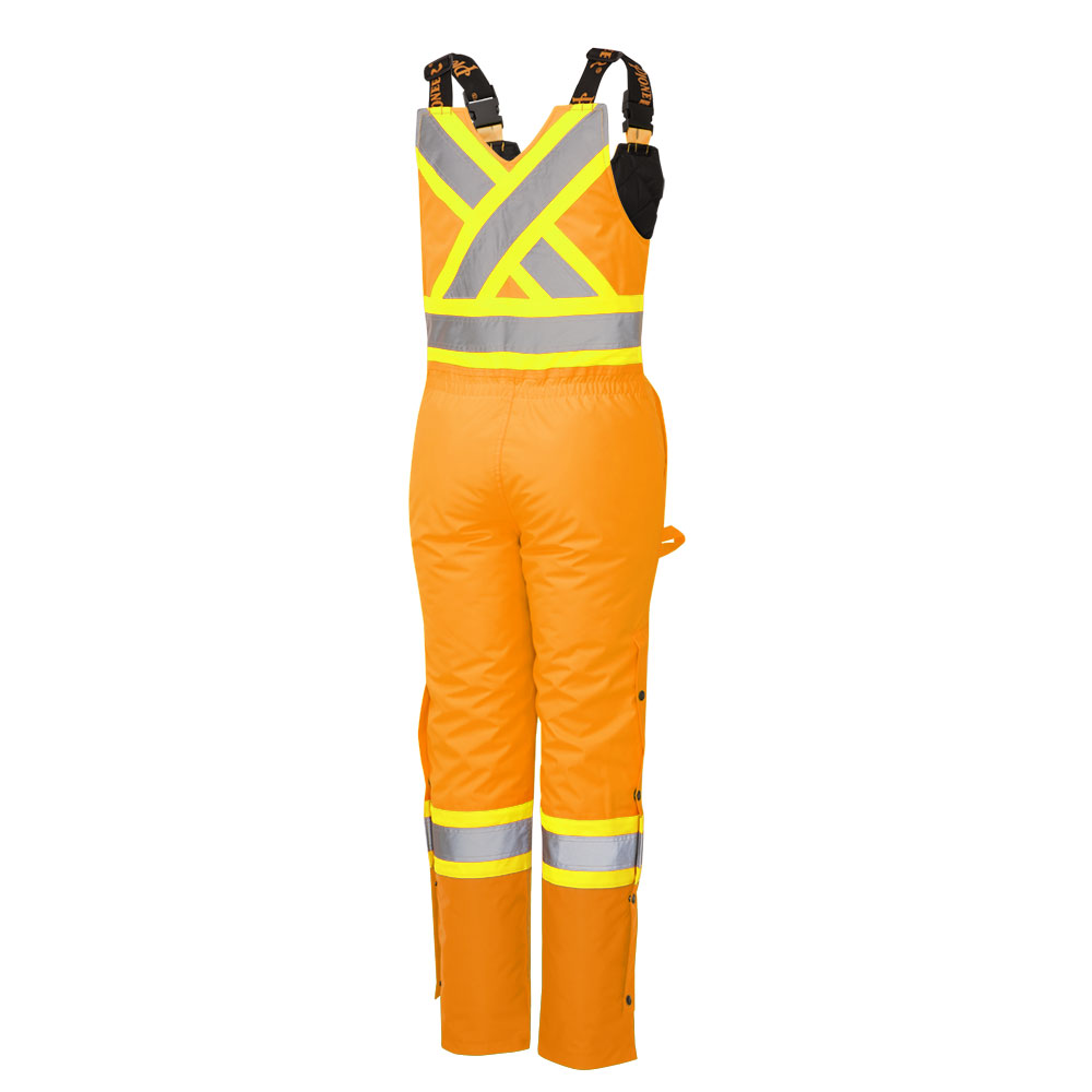 Women’s Waterproof Overalls – Elastic Waist – Hi-Vis Orange – S
