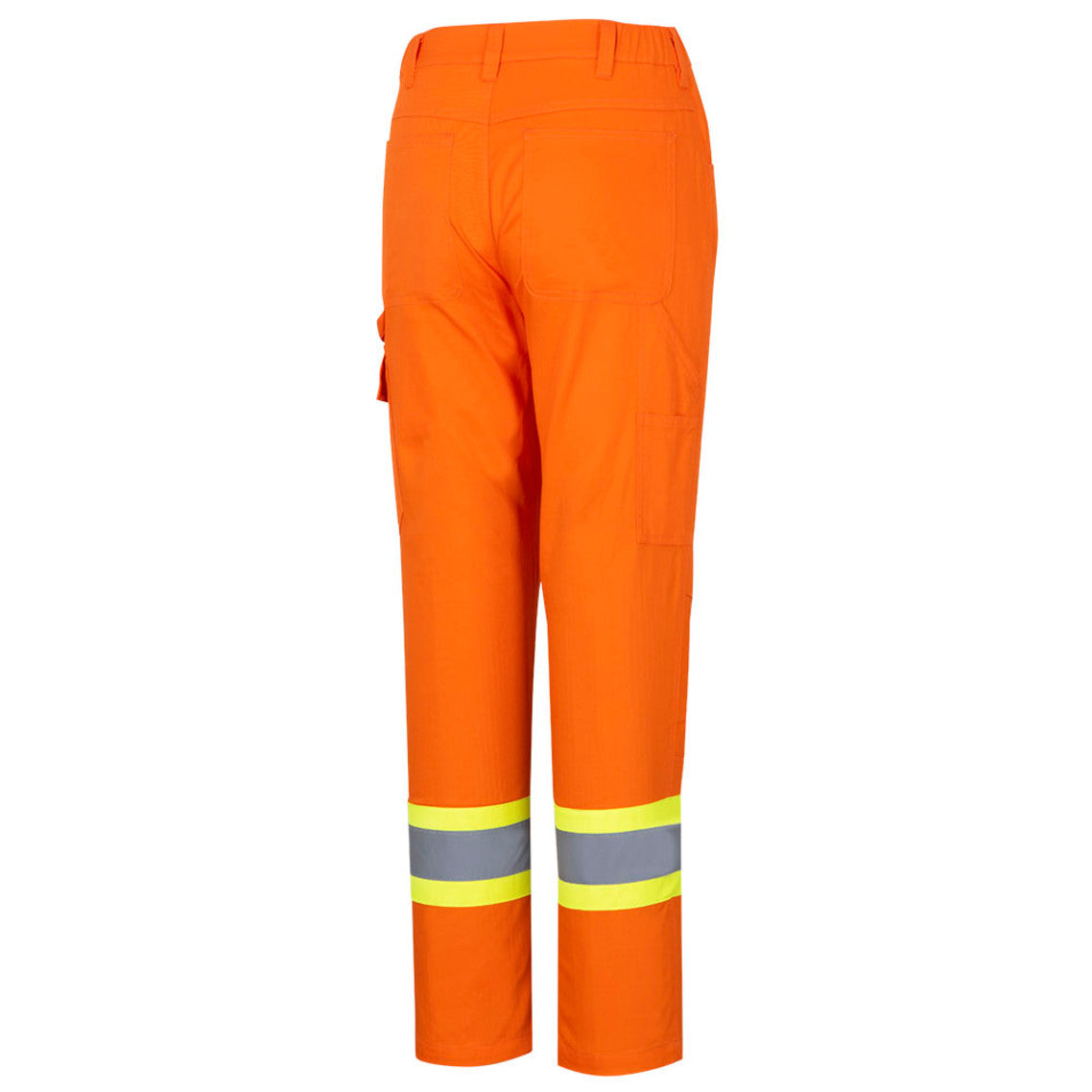 Women’s Safety Pants – Cotton Twill – Hi-Vis Orange – 4XL