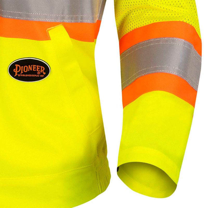 Women's Hi-Vis Traffic Safety Jacket – Hi-Vis Yellow/Green – 2XL