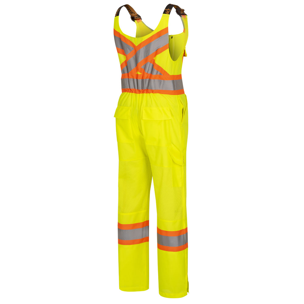 Women's Hi-Vis Traffic Safety Overalls – Hi-Vis Yellow/Green – M
