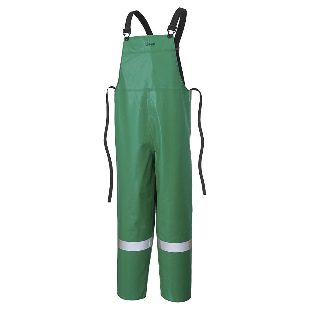 CA-43® FR and Chemical Protective Bib Pants – Green – M