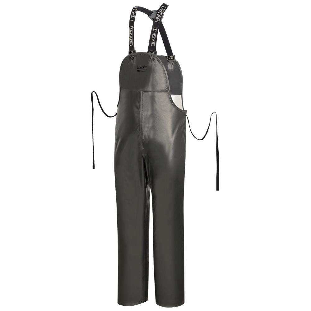Defender Premium PVC Bib Pants – 100% Waterproof – Dark Green – L