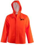 FL Snapper® Hooded Jacket – Cotton and PVC – Fluorescent Orange – L