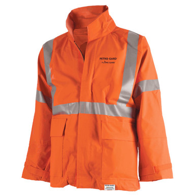 Petro-Gard® Hi-Vis FR/ARC-Rated Safety Jacket – Neoprene-Coated Nomex® – Hi-Vis Orange – L