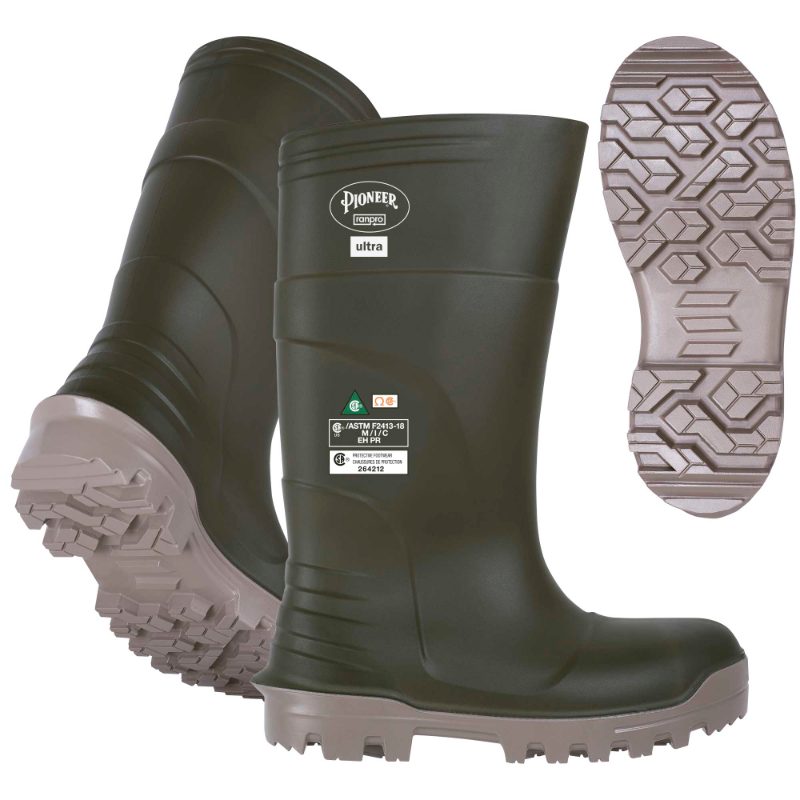 Ranpro Ultra –50°C PU Boots – Composite Toe/Plate – Green – 15