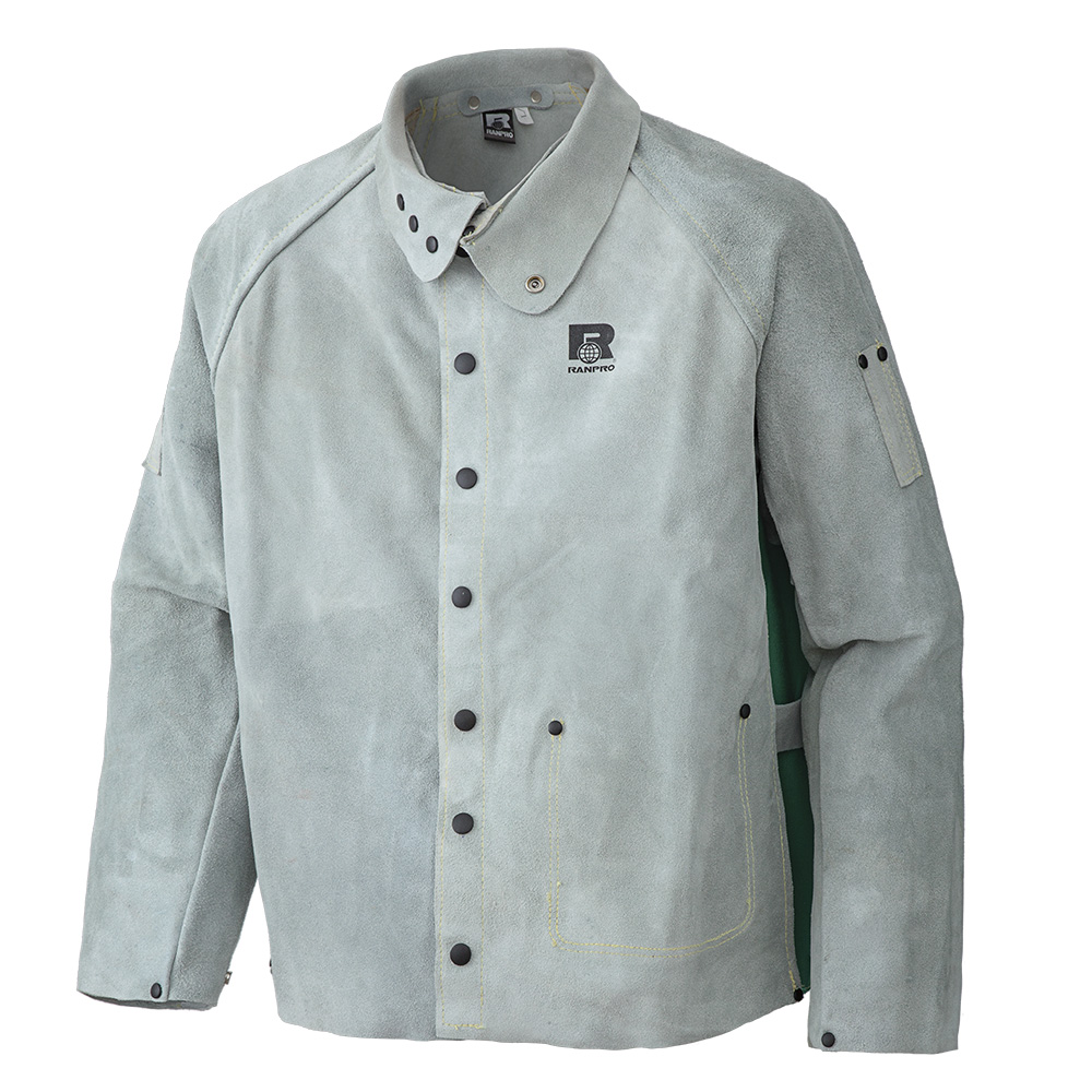 Rebel Leather Welding Jacket – Kevlar® Stitching – Gray – 2XL