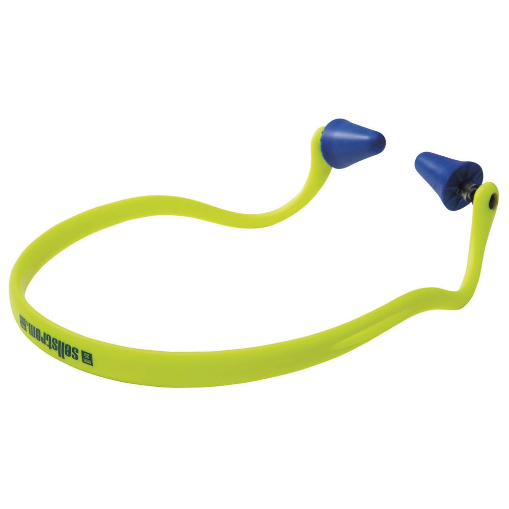 Premium Banded Ear Plugs – Earplugs – Tapered – Hi-Viz Green – 1 pr