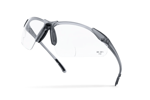 XM340RX Bifocal Safety Glasses – 2.5X Magnification