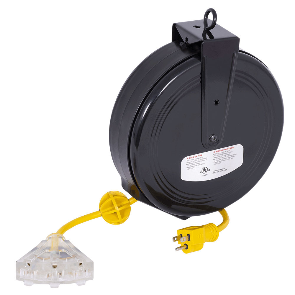 Extension Steel Cord Reel – 14 Gauge – 25'