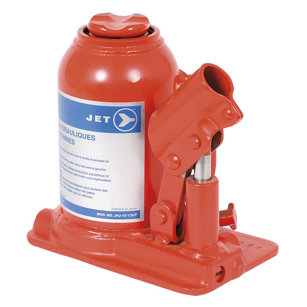 12-1/2 Ton JET Hydraulic Bottle Jack – Low Profile – Super Heavy Duty
