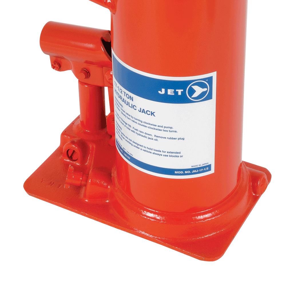 17-1/2 Ton JET Hydraulic Bottle Jack – Super Heavy Duty