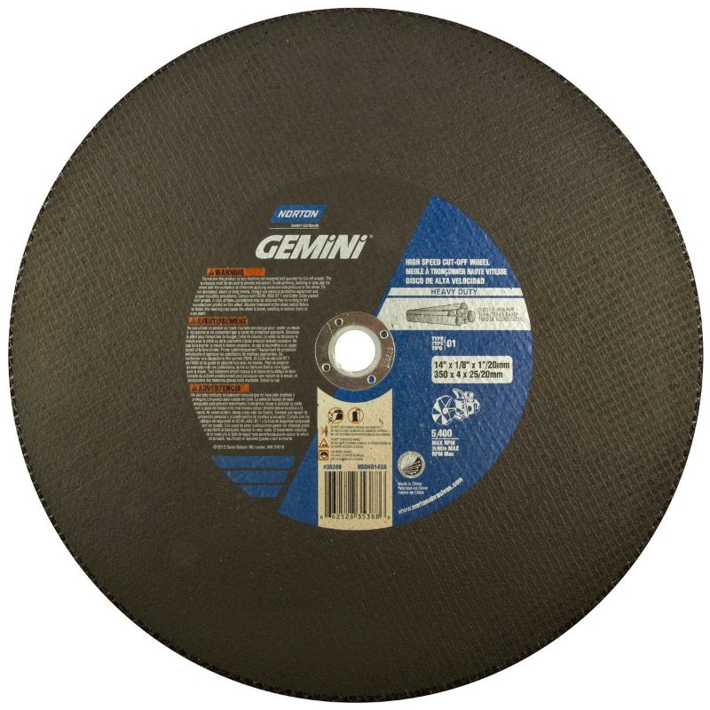 14 In. x 1/8 In. x 1 In.-20 mm Gemini Ductile HD Cut-Off Wheel C 24 S T01/41