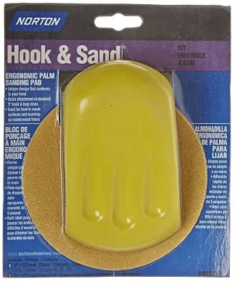 5 In. Ergonomic Hand Sander for Hook & Loop Discs