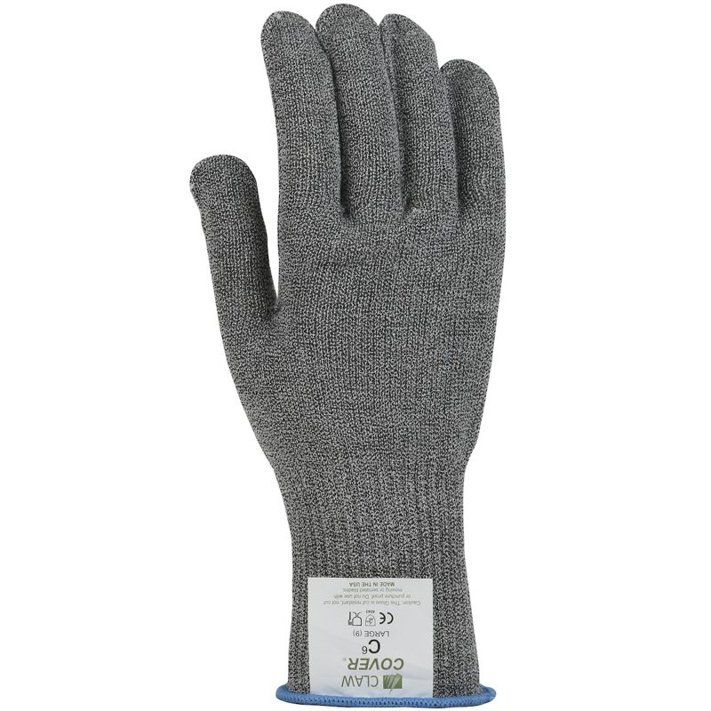 Seamless Knit HPPE / Stainless Steel Blended Glove Medium Weight (Gray S)