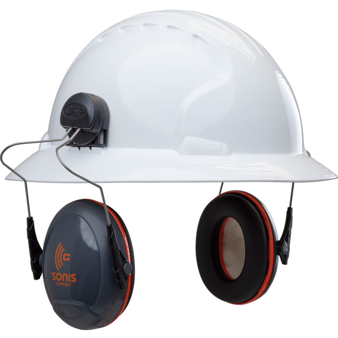 Full Brim Mounted Passive Ear Muff NRR 24 (Dark Gray OS)