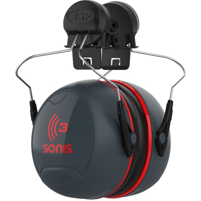 Full Brim Mounted Passive Ear Muff NRR 28 (Dark Gray OS)