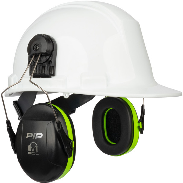 V1 Cap Mounted Passive Ear Muff NRR 23 (Neon Green OS)