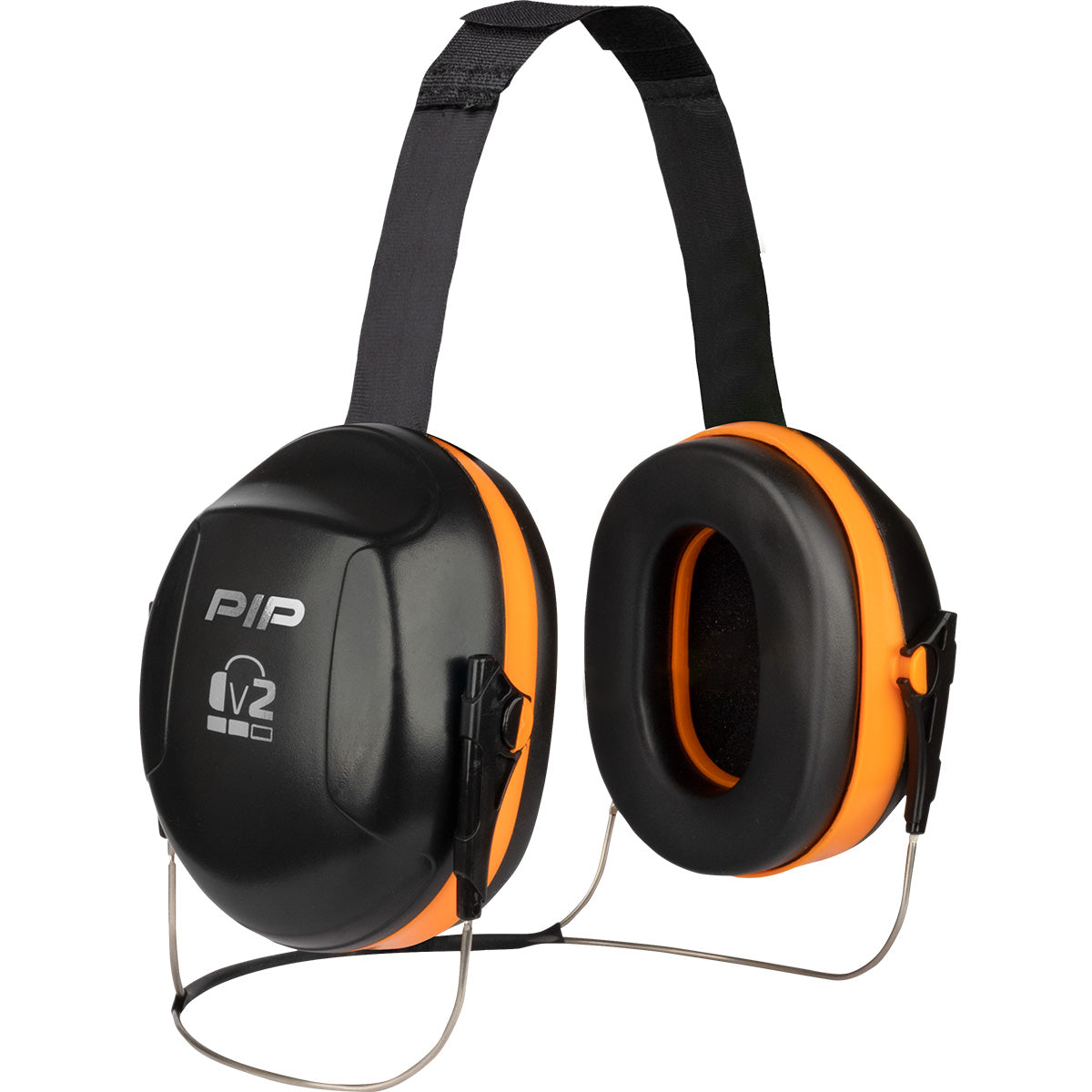 V2 Passive Ear Muff with Neckband NRR 25 (Neon Orange OS)